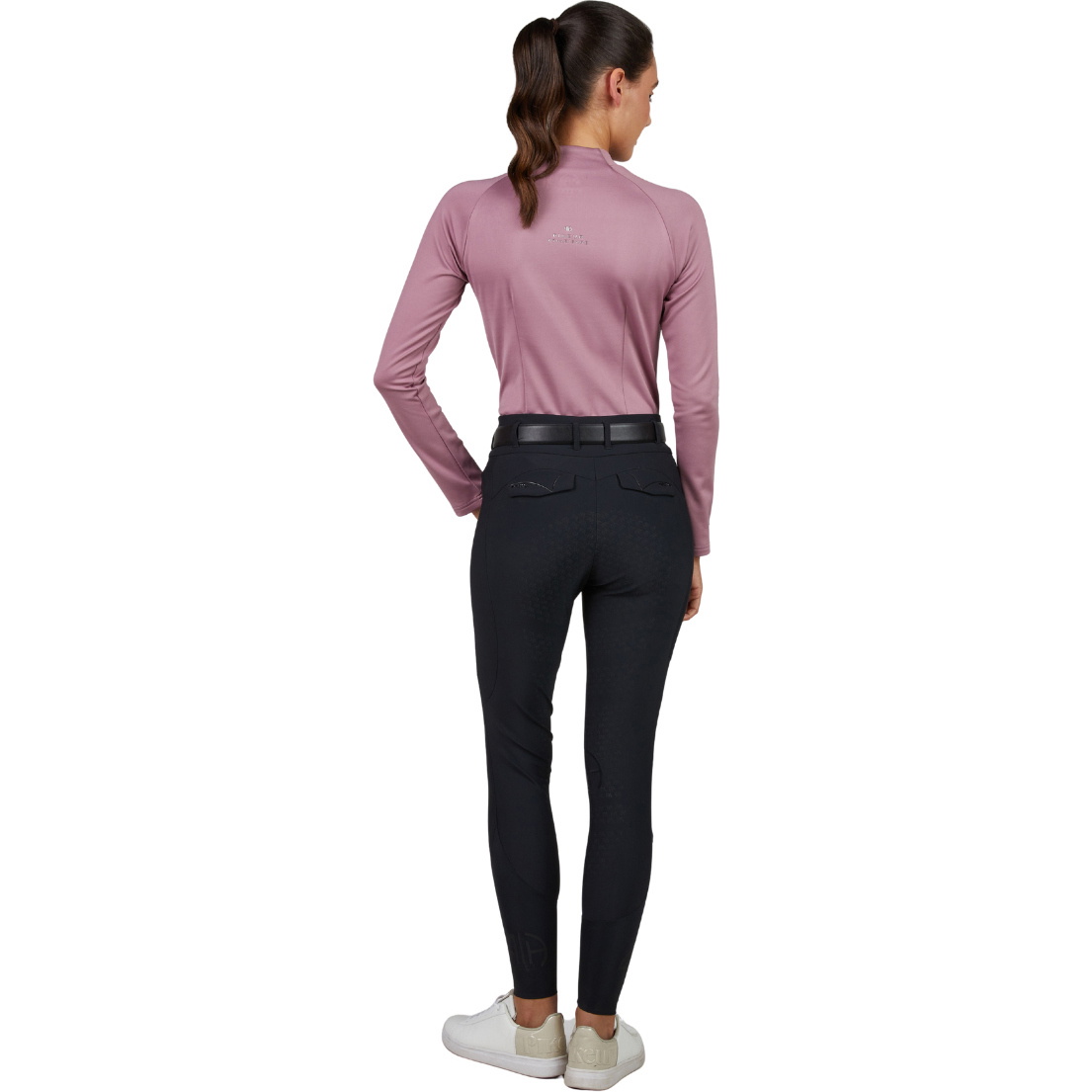 2025 Pikeur Damen Pikeur Rolle Ausschnitt Top 828700 228 740 - Berry Blush
